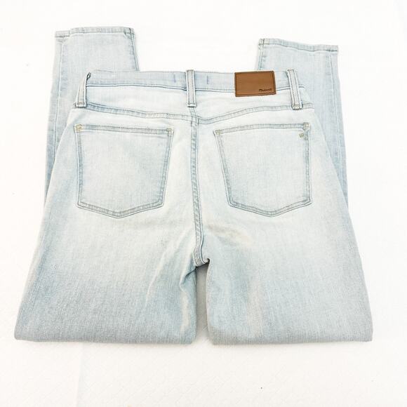 Madewell 9" Mid-Rise Skinny Crop Light Wash Denim Jeans Size 27 - Picture 5 of 8
